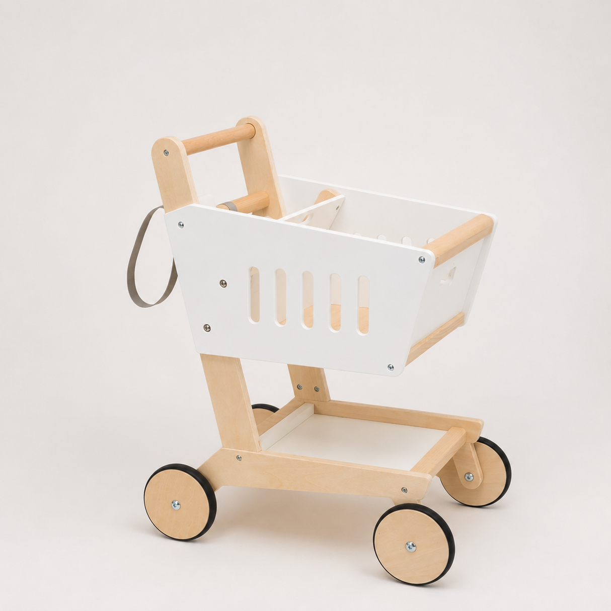 Chariot de courses en bois