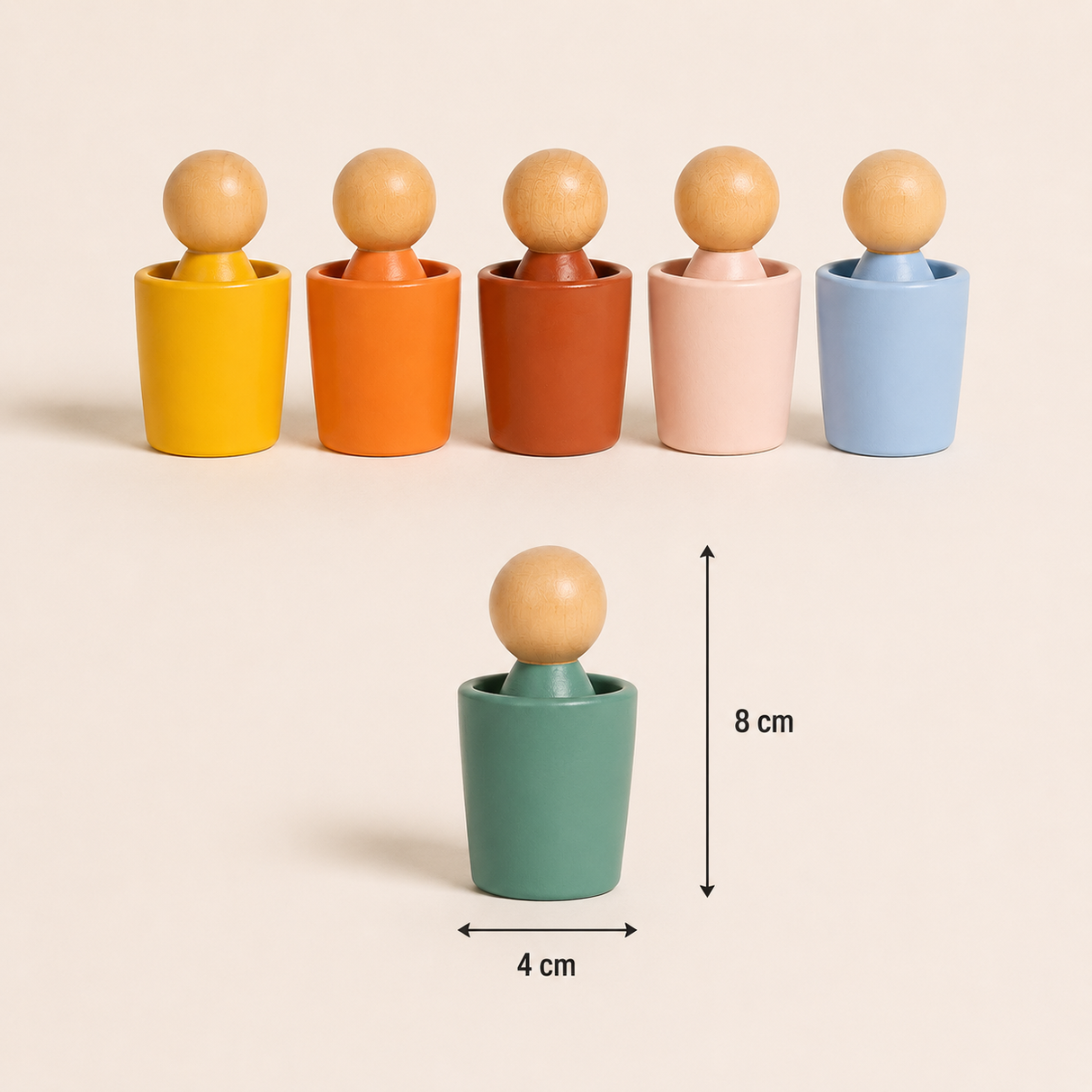 Gobelets de tri et figurines
