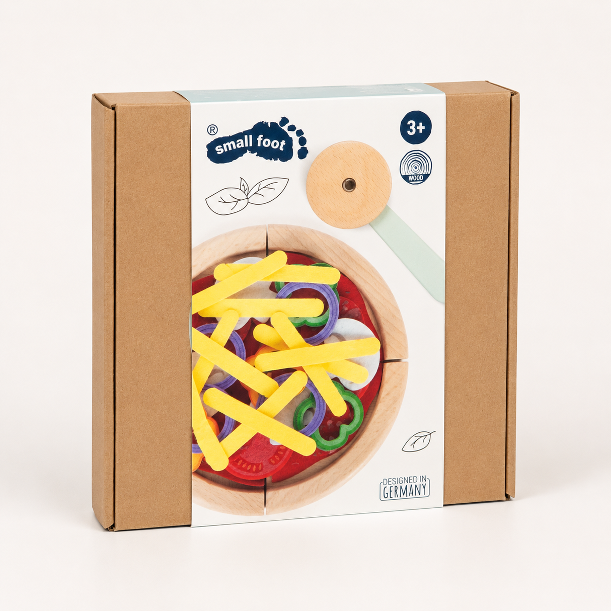 Pizza à découper en bois