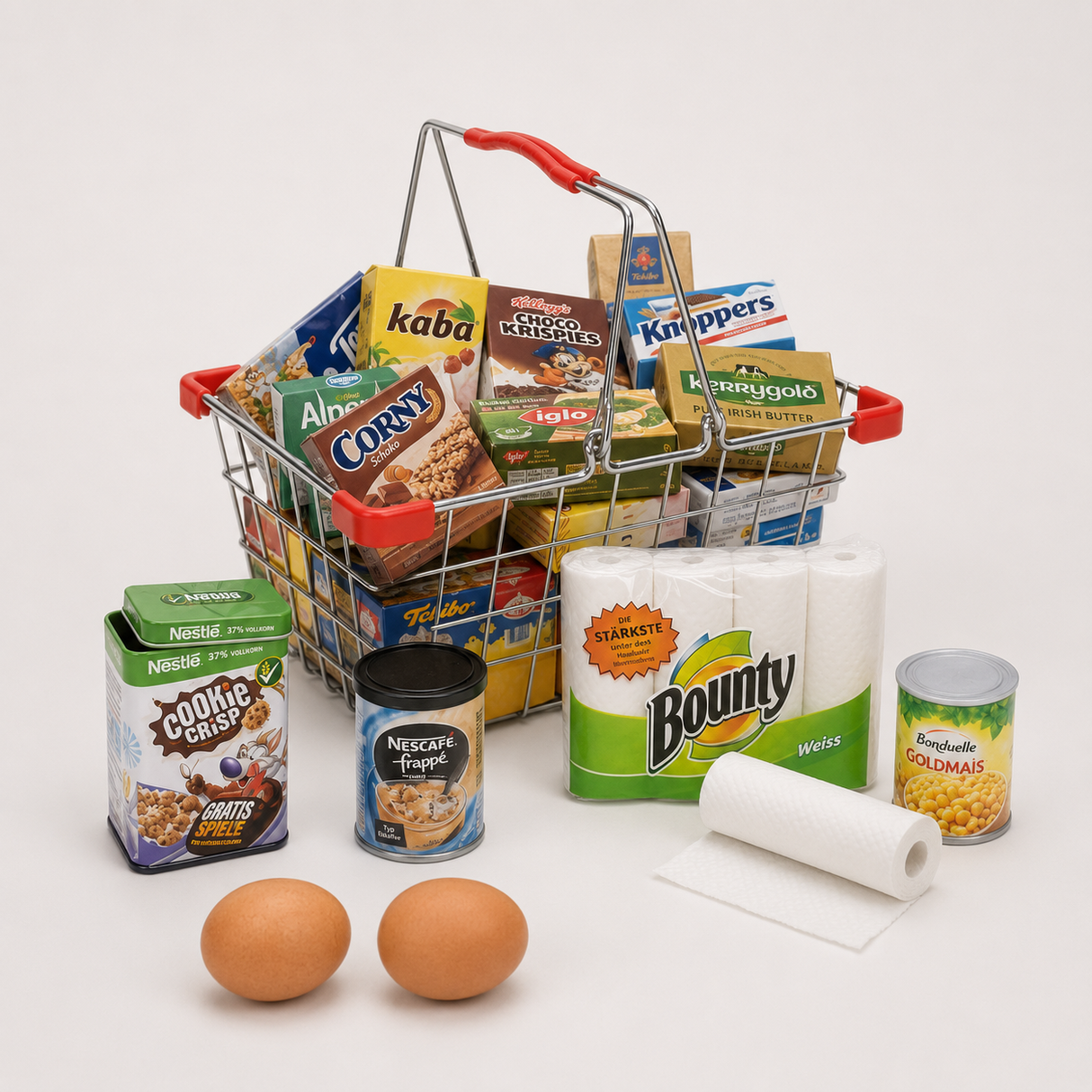 Panier à provisions en métal