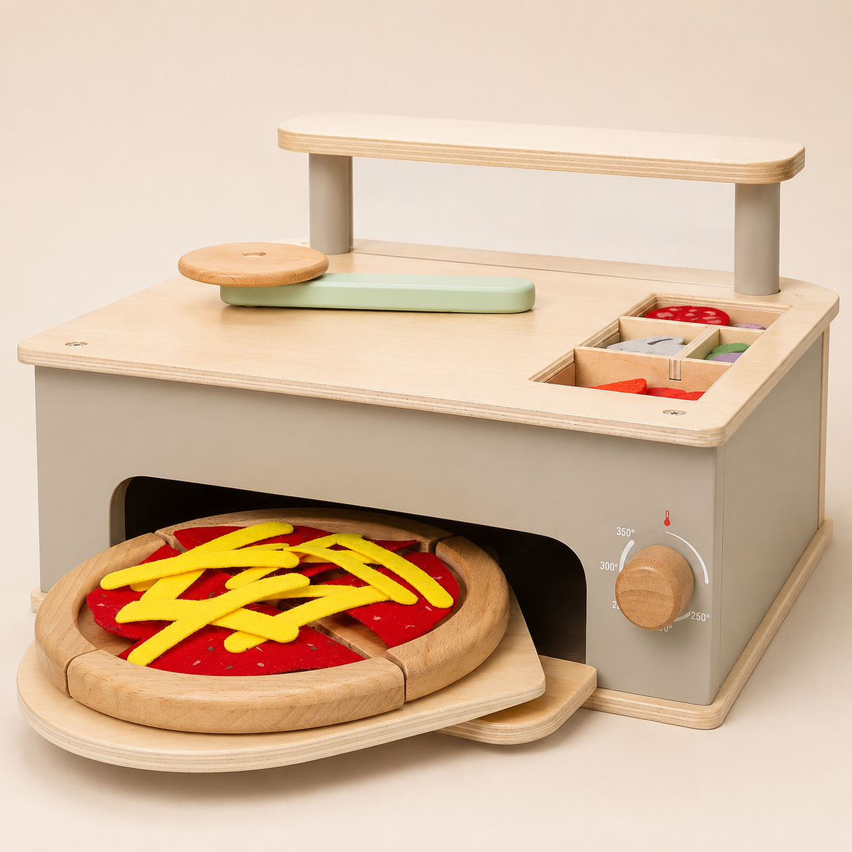 Coffret pizzeria en bois