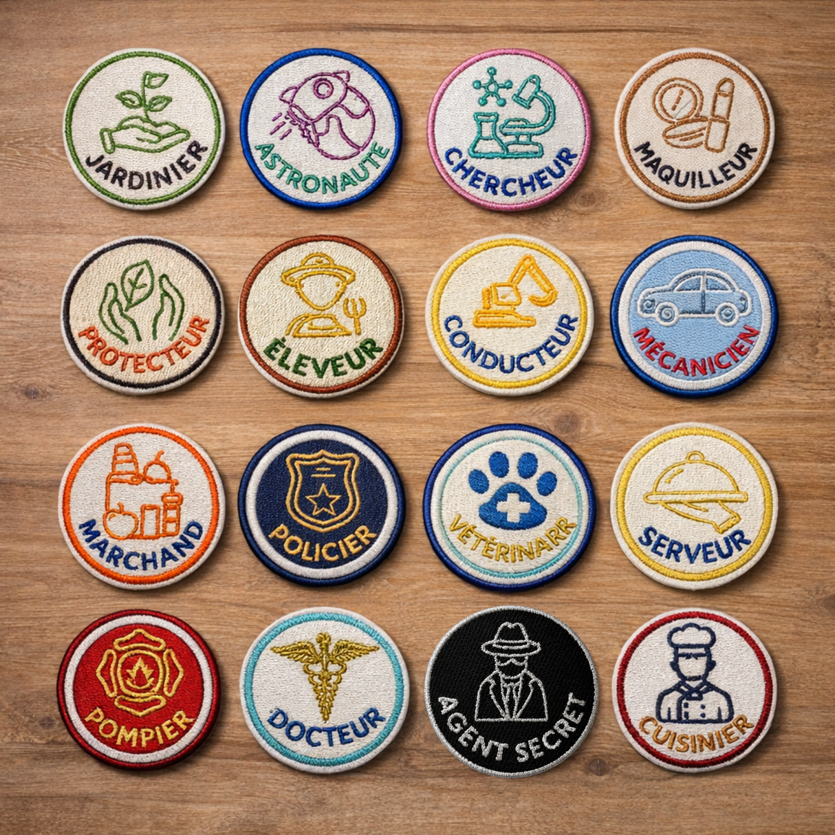 Interchangeable Kids' Pin Badge – "Care and Protect" Collection | Made in France | Les Apprentis Malins