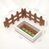 Miniature Wooden Dollhouse Furniture Set - Indoor & Outdoor Imaginative Play | Ages 3-6