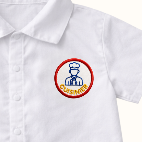 Badge Cuisinier à scratcher