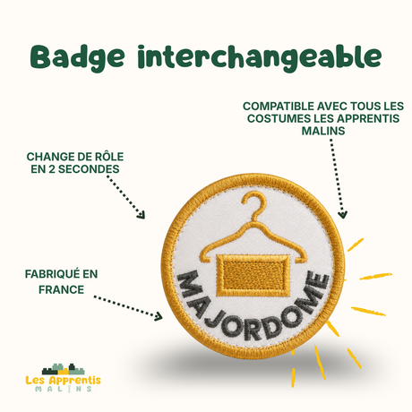 Badge Majordome à scratcher