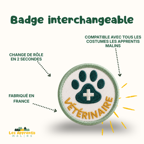 Badge Vétérinaire à scratcher