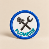 Badge plombier à scratcher