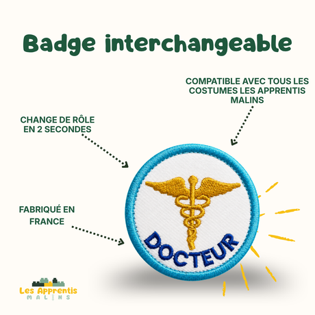 Badge Docteur à scratcher