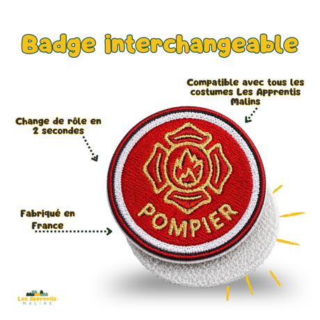 Interchangeable Kids' Pin Badge – "Care and Protect" Collection | Made in France | Les Apprentis Malins