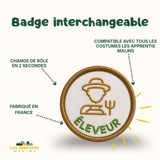 Interchangeable Kids' Pin Badge – "Care and Protect" Collection | Made in France | Les Apprentis Malins