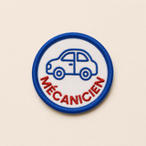 Badge mécanicien à scratcher