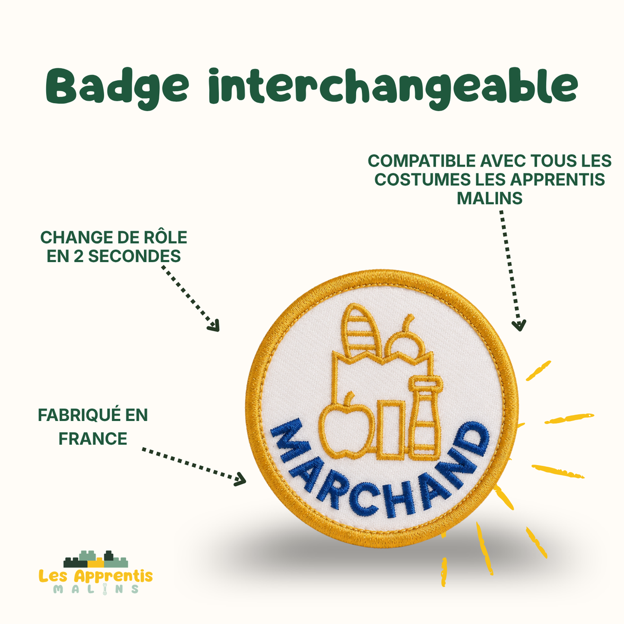 Badge Marchand à scratcher
