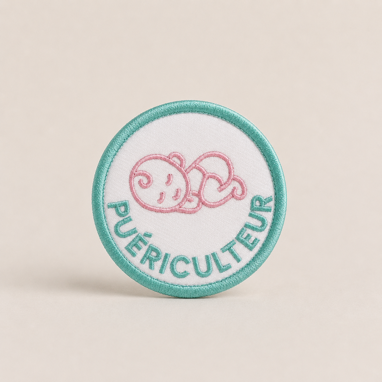 Badge Puériculteur à scratcher