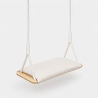 Balançoire enfant en bois avec coussin velours – Intérieur et extérieur | 100% ECO | Les Apprentis Malins