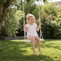Balançoire enfant en bois avec coussin velours – Intérieur et extérieur | 100% ECO | Les Apprentis Malins