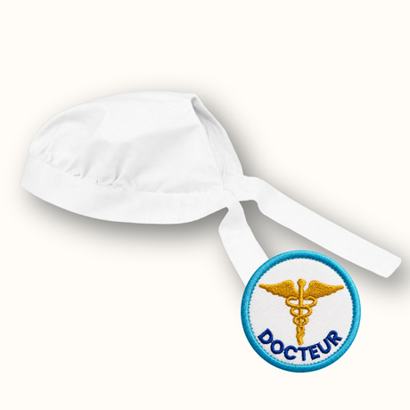 Calot de Docteur + badge Docteur