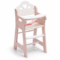 Chaise Haute Poupée Bois – Jeu d'imitation Bébé Enfant | 3-6 ans
