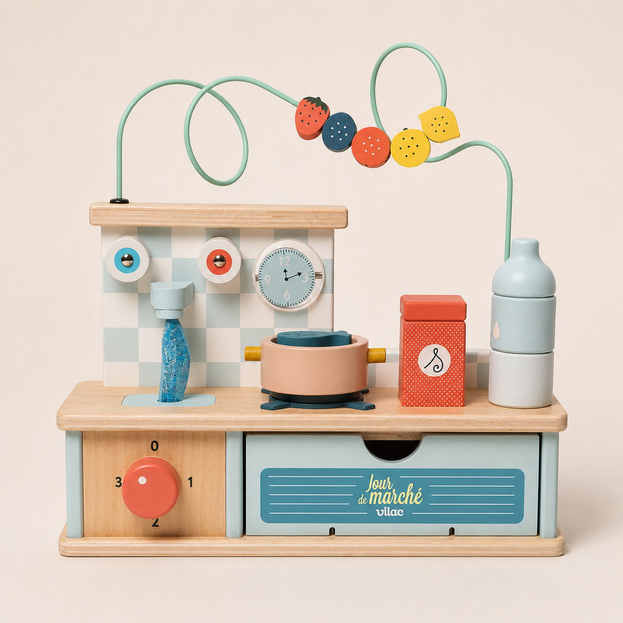 Cuisine multi-activités en bois