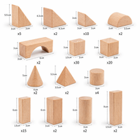 Natural Beech Wood Building Blocks 100 Pieces – Montessori Creative Game | 4-6 years