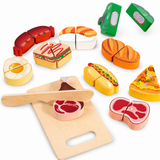 Jeu de Découpe Cuisine Enfant Bois – Fruits Légumes Desserts à Couper | 18 mois+