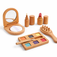 Wooden Children's Makeup Set – Beauty Hairdressing Pretend Play | Ages 3-6