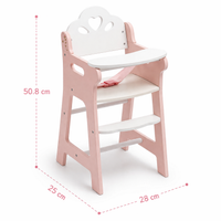Wooden Doll High Chair – Baby/Child Pretend Play | 3-6 Years Old