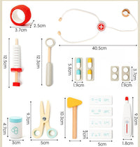 Wooden Doctor Play Set – Medical Kit Pretend Play | Ages 3-6