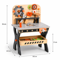Kids' Wooden Workbench – 30-Piece Multifunction DIY Station | Ages 4-8