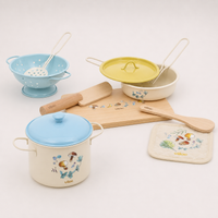 Dinette Métal Enfant, Jeu d'imitation Cuisine Bois 3-6 ans | Les Apprentis Malins