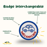 Badge mécanicien à scratcher
