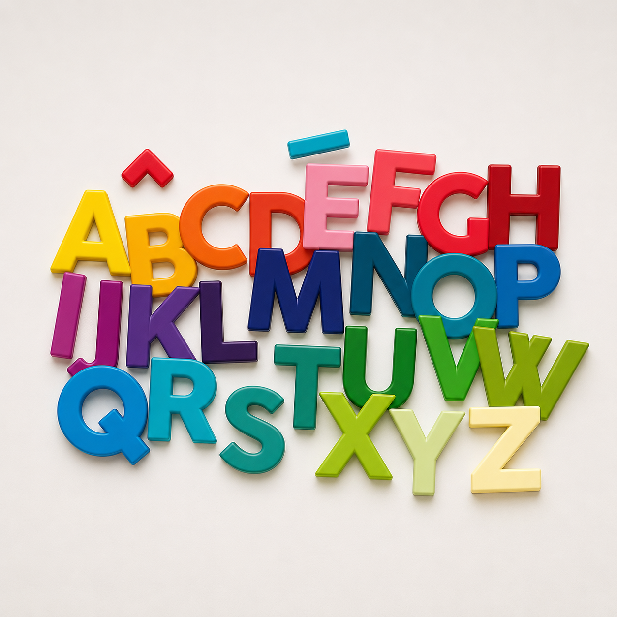 Coffret de 77 magnets lettres majuscules