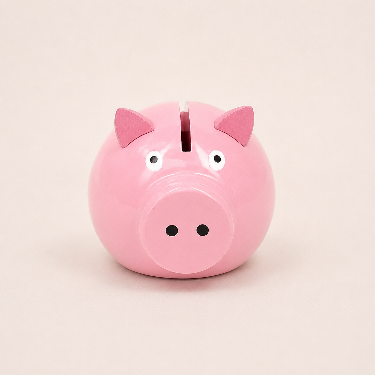 Tirelire cochon rose en bois