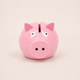 Tirelire cochon rose en bois