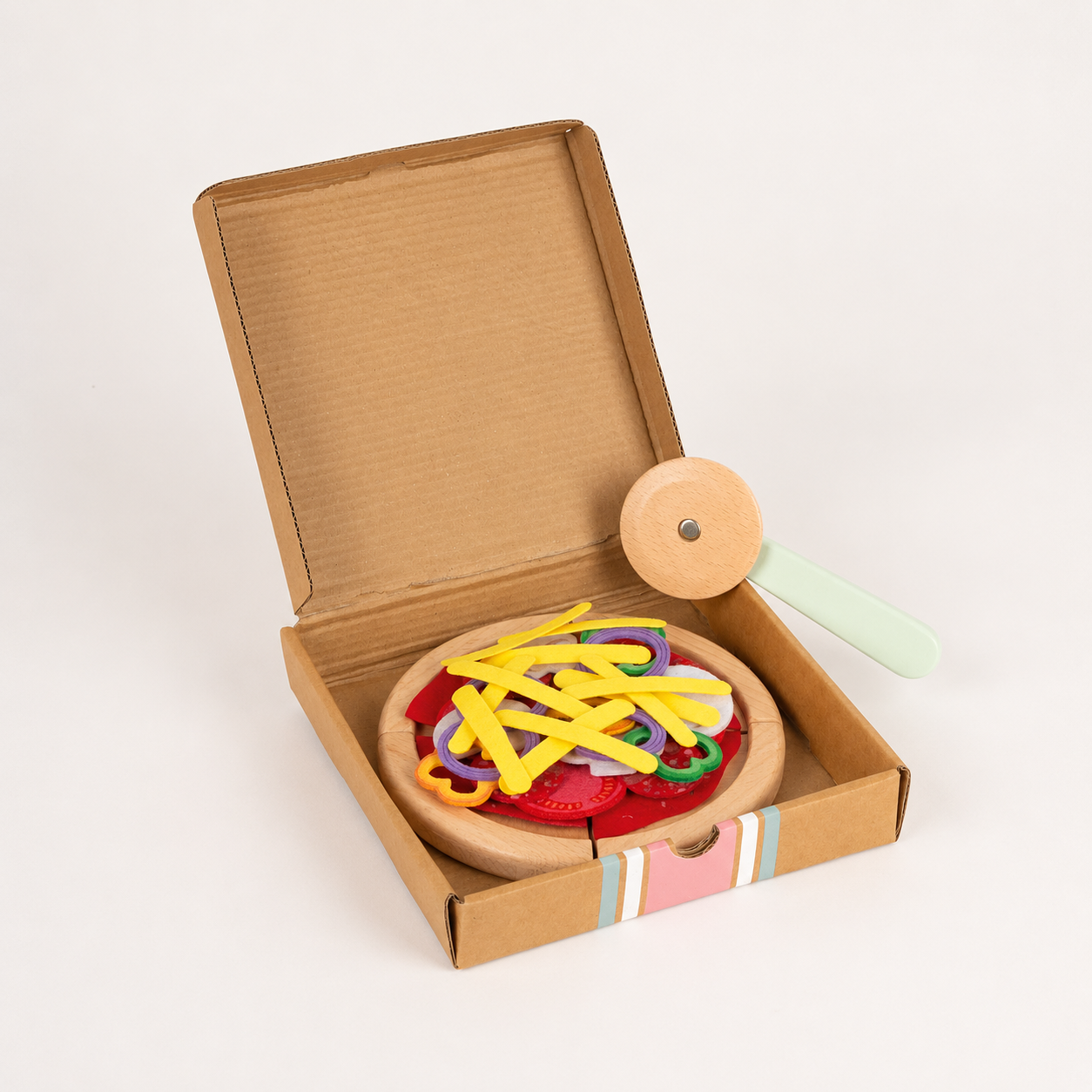 Pizza à découper en bois