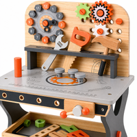 Établi Enfant Bois – Atelier Bricolage Multifonction 30 Pièces | 4-8 ans