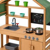 Kids Wooden Outdoor Kitchen – Durable Pretend Play Garden Toy | Ages 4-12
