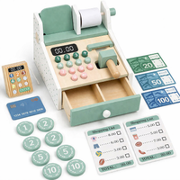 Caisse Enregistreuse Enfant Bois – Jeu Marchand Épicerie avec Accessoires | 3-7 ans