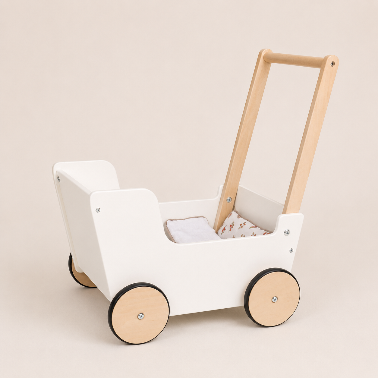 Landau pour poupée en bois