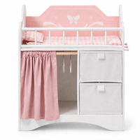 Multifunction Wooden Doll's Bed – Bed + Changing Table + Storage | 3-8 years