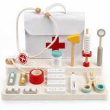 Wooden Doctor Play Set – Medical Kit Pretend Play | Ages 3-6