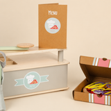 Coffret pizzeria en bois