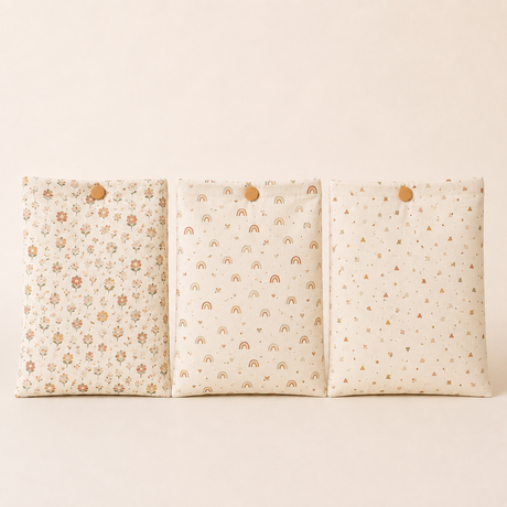 Pochette cadeau en tissu, format livret