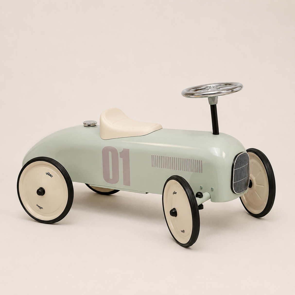 Le petit bolide vert sauge