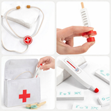 Wooden Doctor Play Set – Medical Kit Pretend Play | Ages 3-6