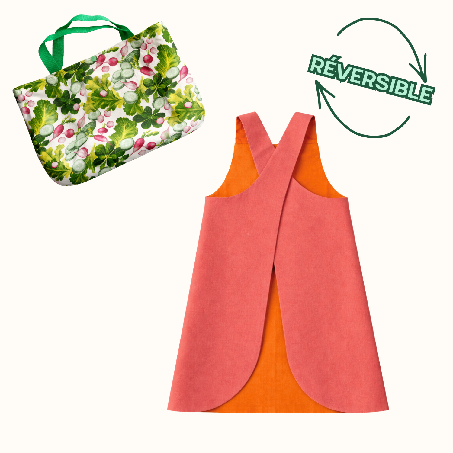 The Little Merchant – Reversible Child's Apron