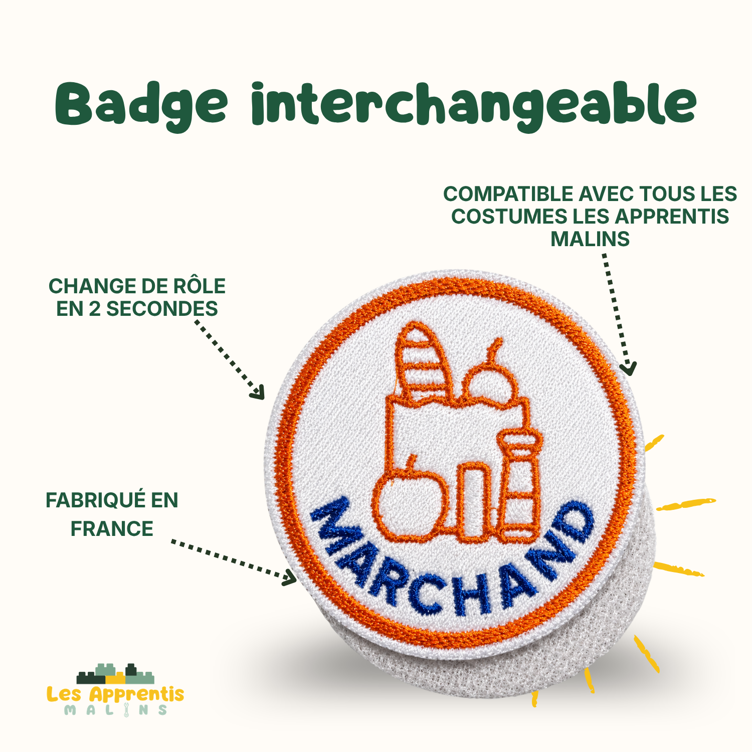 The Little Merchant – Reversible Child's Apron