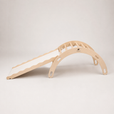 Triangle de motricité enfant avec toboggan – Escalade et équilibre Montessori en bois | 100% ECO | Les Apprentis Malins