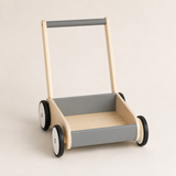 Trotteur en bois gris ardoise