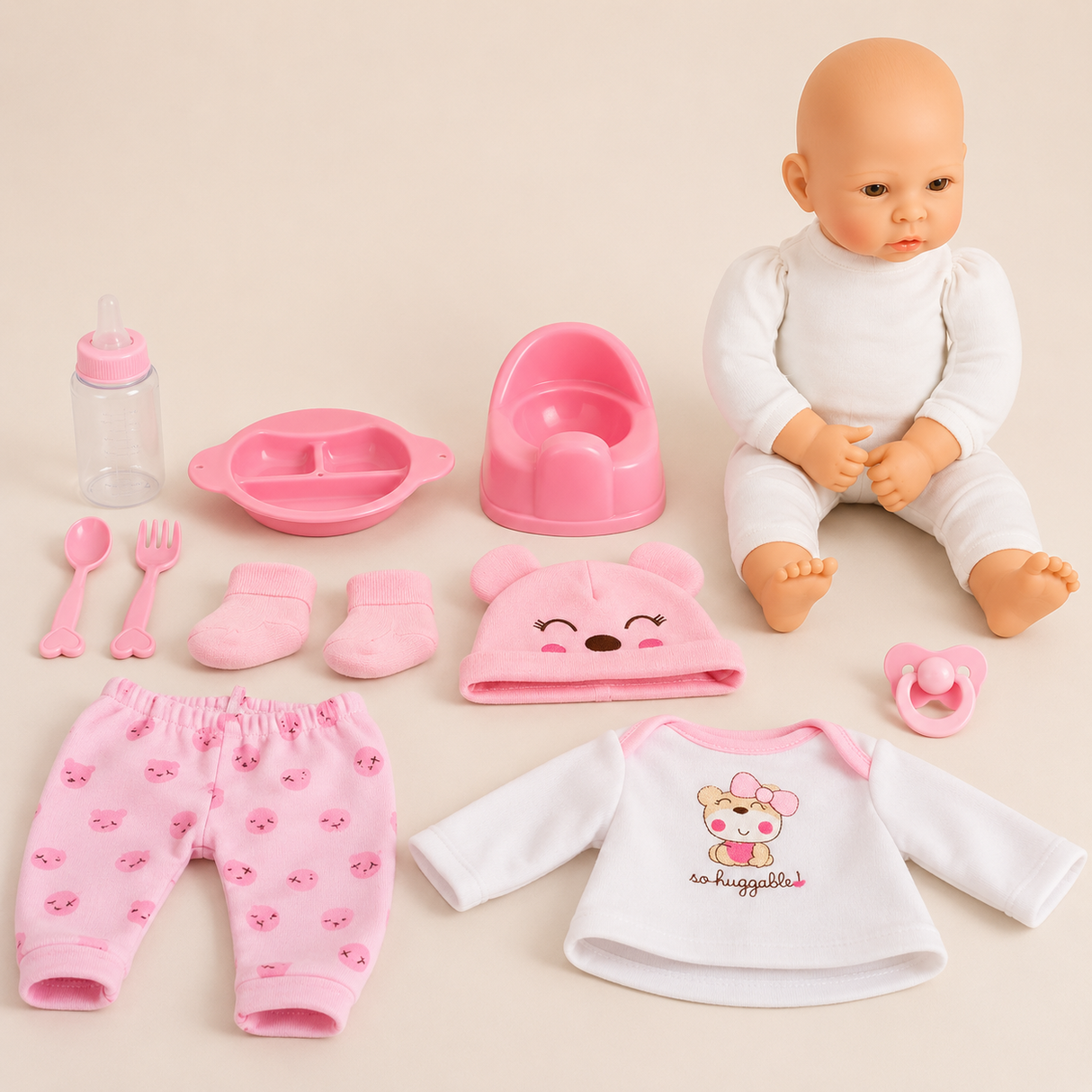 Poupée Marie à habiller et ses accessoires