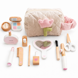 Vanity Wooden Kids' Beauty Set – Hairdresser & Makeup Salon with Bag | Ages 3-6
